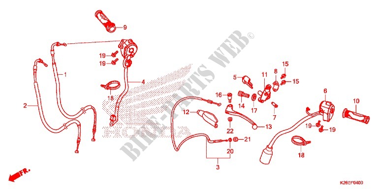 LEVER   SWITCH   CABLE (1) for Honda MSX 125 2017