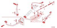 PEDAL for Honda WAVE 125, Front disk, Rear brake drum 2017