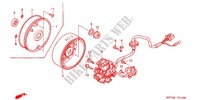 LEFT CRANKCASE COVER   ALTERNATOR (2) for Honda EX5 DREAM 100, Kick start 2011