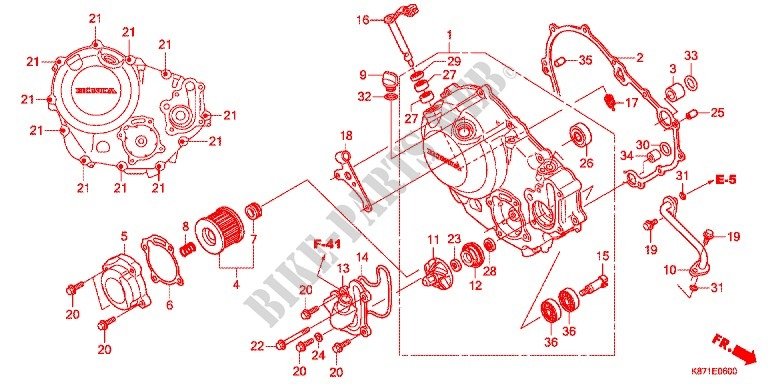 RIGHT CRANKCASE COVER for Honda REBEL 250 ABS 2017