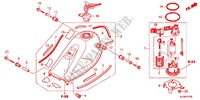 FUEL TANK (CRF250L/M/LD) for Honda CRF 250 LOWER RED 2018