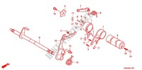 GEARSHIFT DRUM   SHIFT FORK for Honda WAVE 110 R, Spoked wheels, Kick start 2012
