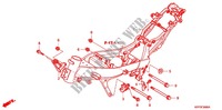 FRAME (CBR150R3 7) for Honda CBR 150 M RED 2004