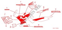 STICKERS (CBR150R3/CBR150R4 2TH) for Honda CBR 150 M RED 2004