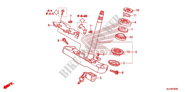 STEERING STEM for Honda SHADOW VT 750 AERO 2015