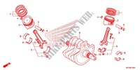 CRANKSHAFT for Honda SHADOW VT 750 RED 2011