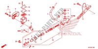 REAR BRAKE MASTER CYLINDER for Honda SHADOW VT 750 RED 2011