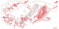 TAILLIGHT (VT750C/VT750CS) for Honda SHADOW VT 750 RED 2011