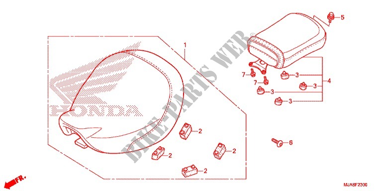 SEAT (VT750C/CA/CS) for Honda SHADOW VT 750 AERO C-ABS 2014