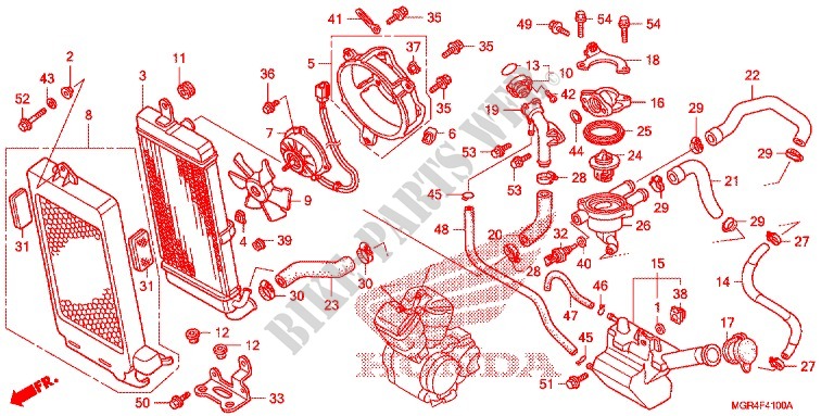 RADIATOR for Honda SHADOW VT 750 RS 2010
