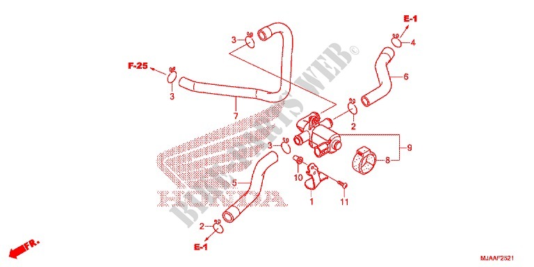 AIR INJECTION VALVE (VT750S) for Honda SHADOW VT 750 RS BLACK 2013