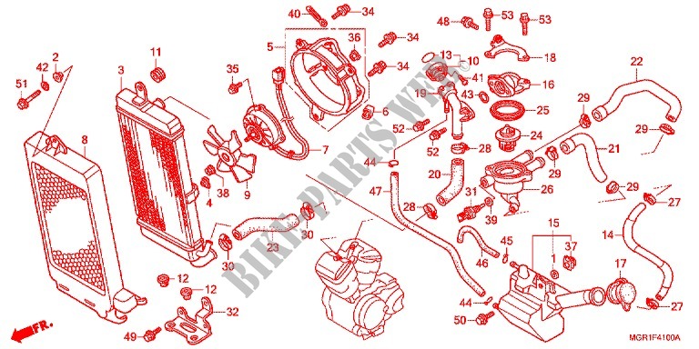 RADIATOR for Honda VT 750 S 2010