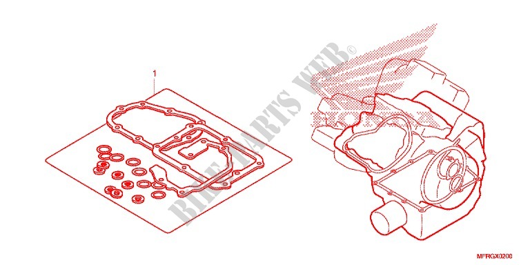 GASKET KIT for Honda VT 1300 C FURY ABS RED 2017