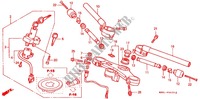 HANDLEBAR   TRIPLE CLAMP   STEERING STEM (VTR1000FV/X) for Honda VTR 1000 FIRE STORM 1997