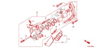 FRONT BRAKE CALIPER for Honda VTR 250 PGMFI 2012
