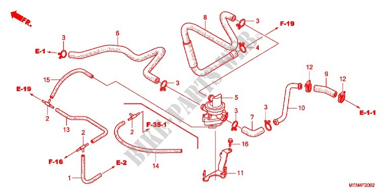 AIR INJECTION CONTROL VALVE ('08 '09) for Honda VTX 1300 C 2008