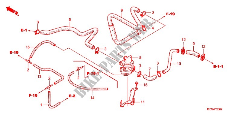 AIR INJECTION CONTROL VALVE ('08 '09) for Honda VTX 1300 C 2009