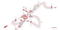 AIR INJECTION CONTROL VALVE for Honda VTX 1800 C Black crankcase, Chromed handlebar risers 2006
