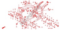 FRAME for Honda VTX 1800 C Black crankcase, Chromed handlebar risers 2006