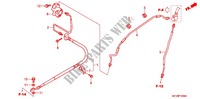 BRAKE LINES  for Honda VTX 1800 N Black crankcase, Chromed radiators covers 2008