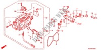 THROTTLE BODY for Honda VTX 1800 S1 Silver crankcase 2006