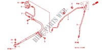 BRAKE LINES  for Honda VTX 1800 S Silver crankcase, Chromed forks covers 2005