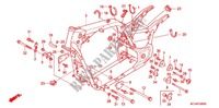 FRAME for Honda VTX 1800 S Black crankcase, Chromed forks covers 2004