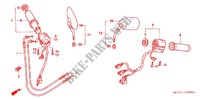 HANDLE SWITCH   CABLE   GRIP for Honda VTX 1800 S3 Black crankcase, Chromed radiator 2005