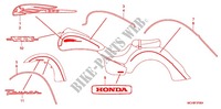 STICKERS (VTX1800R/S/T/N'06) for Honda VTX 1800 TOURING Silver crankcase 2008