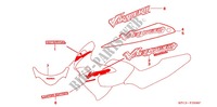 STICKERS (XL125V1/2/3/4/5/6) for Honda 125 VARADERO série limité 2004