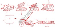 STICKERS ('88 '92) for Honda XR 100 1991