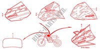 STICKERS (2) for Honda XR 200 R 1998