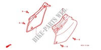 SIDE COVER   TANK COVER for Honda XR 250 BAJA With speed warning light 1995