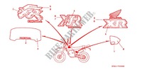 STICKERS ('91 '93) for Honda XR 250 L 1992