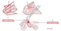 STICKERS ('98 '99) for Honda XR 250 R 1998