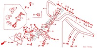 HANDLEBAR   TRIPLE CLAMP   STEERING STEM (TF/TG/TH/TJ/TL/TN/TP) for Honda REBEL 250 Pull back handle 1988