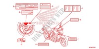CAUTION LABEL (1) for Honda CB 1000 R ABS RED 2014