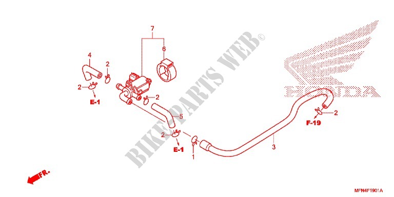 AIR INJECTION CONTROL VALVE for Honda CB 1000 R 2014