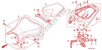 SINGLE SEAT (2) for Honda CBR 1000 RR FIREBLADE REPSOL 2011