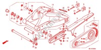 SWINGARM   CHAIN CASE for Honda CBR 1000 RR FIREBLADE NOIRE 2011