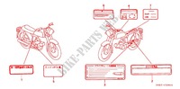 CAUTION LABEL (1) for Honda BENLY CD 50 SPECIAL 1998