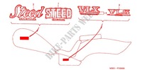 STICKERS for Honda STEED 400 VLX 1998