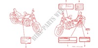 CAUTION LABEL (1) for Honda STEED 400 VLS 1998