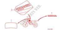 STICKERS (3) for Honda XR 200 R 2001