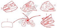 STICKERS (2) for Honda XR 200 R 1997