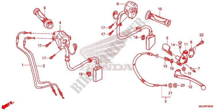 LEVER   SWITCH   CABLE (1) for Honda CB 500 X 2015