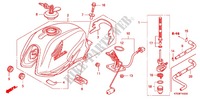 FUEL TANK (1) for Honda CBF 125 STUNNER Front brake drum 2008