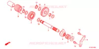 KICKSTARTER AXLE for Honda CBF 125 MC STUNNER Front brake disk 2010
