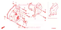 LEFT CRANKCASE COVER   ALTERNATOR (2) for Honda CBF 125 MC STUNNER Front brake disk 2010