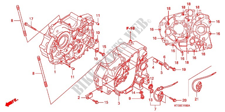 CRANKCASE   OIL PUMP for Honda CBF 125 MC STUNNER Front brake disk 2010